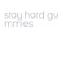 stay hard gummies