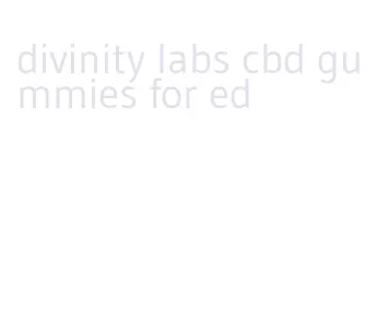 divinity labs cbd gummies for ed
