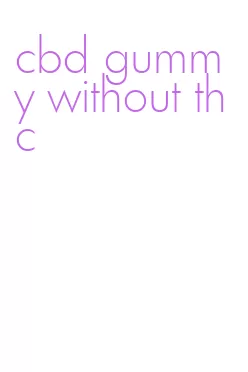 cbd gummy without thc