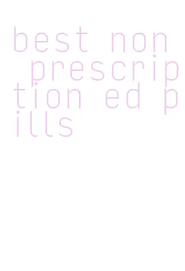 best non prescription ed pills