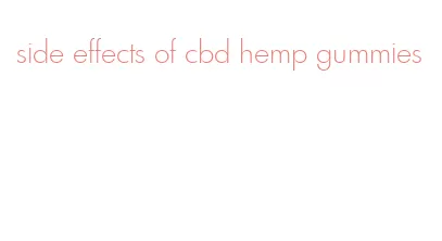 side effects of cbd hemp gummies