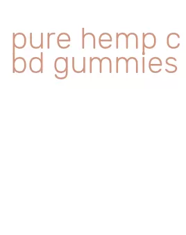 pure hemp cbd gummies