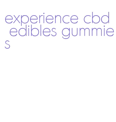 experience cbd edibles gummies