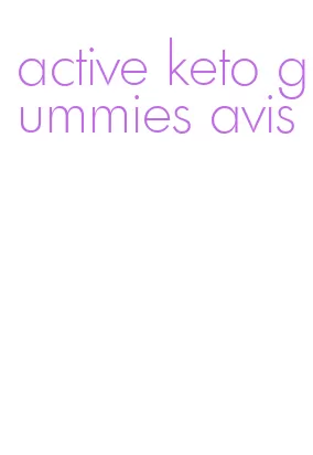 active keto gummies avis