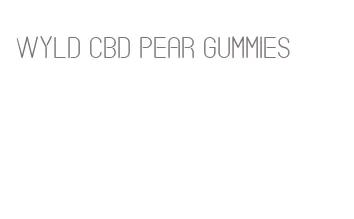 wyld cbd pear gummies