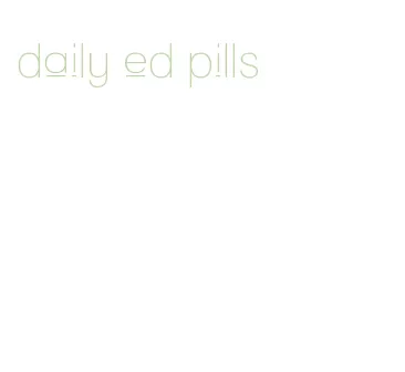 daily ed pills