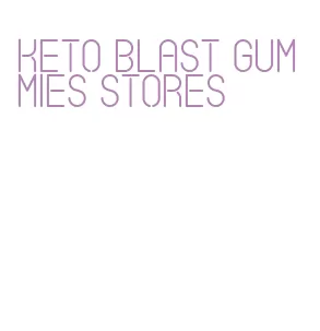 keto blast gummies stores