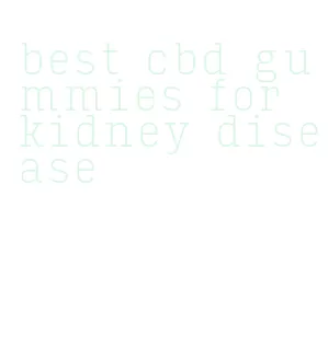 best cbd gummies for kidney disease