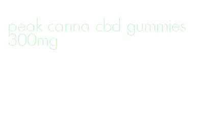 peak canna cbd gummies 300mg