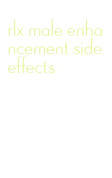 rlx male enhancement side effects