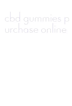 cbd gummies purchase online