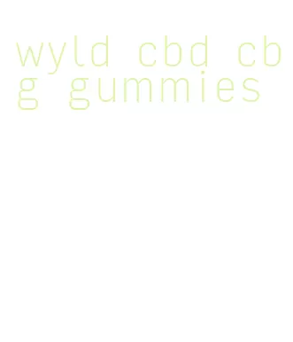 wyld cbd cbg gummies
