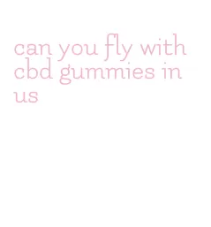can you fly with cbd gummies in us
