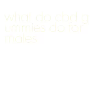 what do cbd gummies do for males