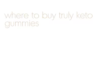 where to buy truly keto gummies