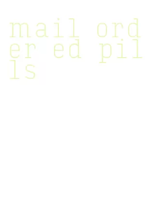 mail order ed pills
