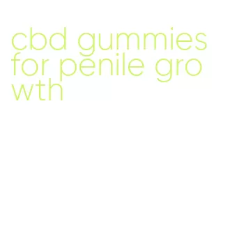cbd gummies for penile growth