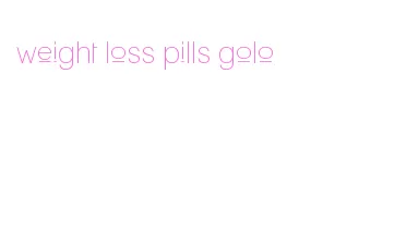 weight loss pills golo