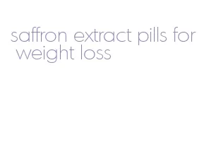 saffron extract pills for weight loss