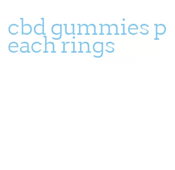 cbd gummies peach rings
