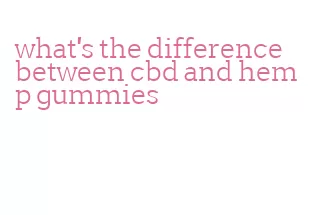 what's the difference between cbd and hemp gummies