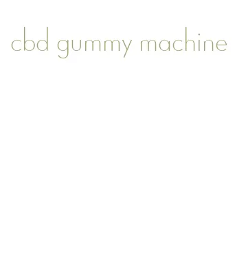 cbd gummy machine
