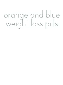 orange and blue weight loss pills