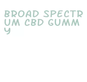 broad spectrum cbd gummy