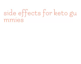 side effects for keto gummies