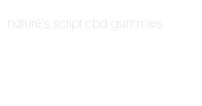 nature's script cbd gummies
