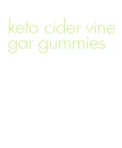 keto cider vinegar gummies