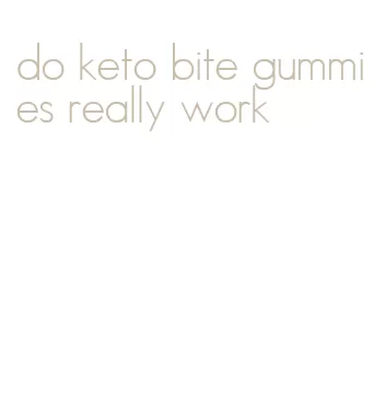 do keto bite gummies really work