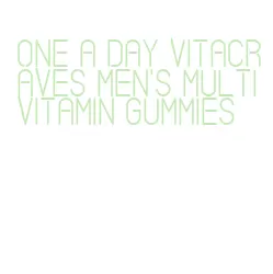 one a day vitacraves men's multivitamin gummies