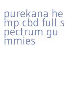 purekana hemp cbd full spectrum gummies