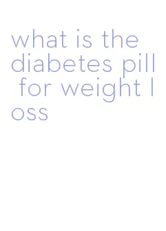 what is the diabetes pill for weight loss