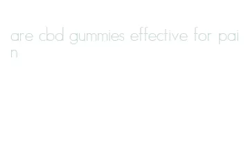 are cbd gummies effective for pain