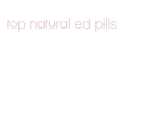 top natural ed pills