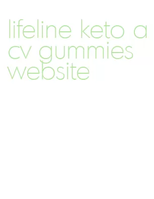lifeline keto acv gummies website