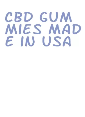 cbd gummies made in usa