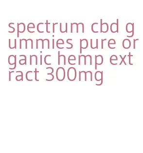 spectrum cbd gummies pure organic hemp extract 300mg