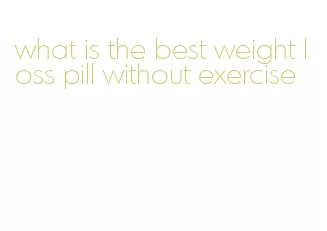 what is the best weight loss pill without exercise