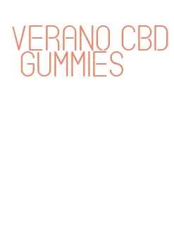 verano cbd gummies