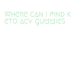where can i find keto acv gummies