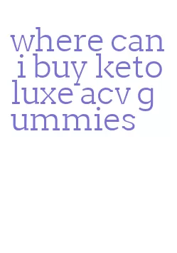 where can i buy keto luxe acv gummies