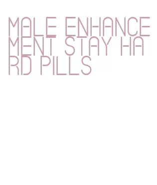 male enhancement stay hard pills