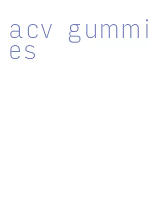 acv gummies