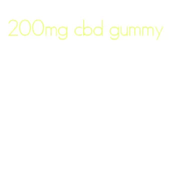 200mg cbd gummy