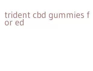 trident cbd gummies for ed
