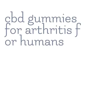 cbd gummies for arthritis for humans