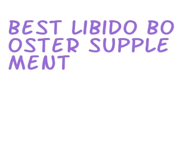 best libido booster supplement